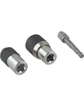 Heavy Duty 3 Piece Tap Extractor Socket Kit With Adjustable Jaws For M3 To M12 Broken Tap Removal In Tight Spaces Chrome Steel Driver Adapter, three-piece set