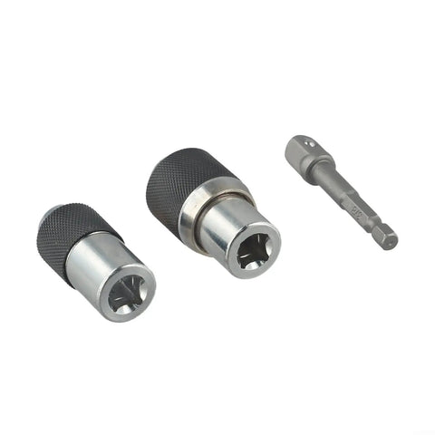 Heavy Duty 3 Piece Tap Extractor Socket Kit With Adjustable Jaws For M3 To M12 Broken Tap Removal In Tight Spaces Chrome Steel Driver Adapter, three-piece set
