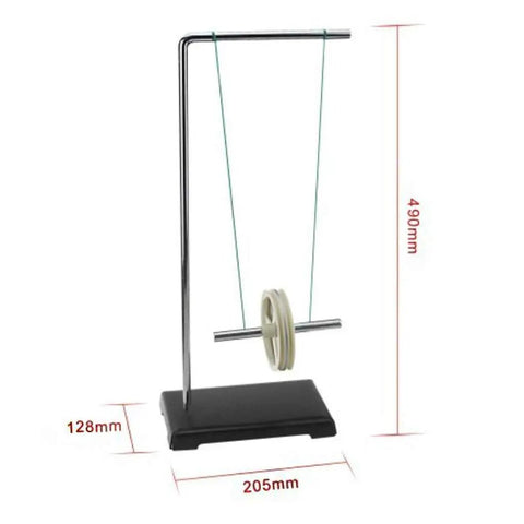 Rolling Model Physics Kit For Mechanics And Kinetic Energy Conversion Mechanical Energy Experiments Set, metal frame with pulley.
