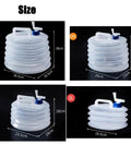 Collapsible Water Jug With Spigot For Camping And Hiking, sizes 3L, 5L, 10L, 15L, portable storage with handle