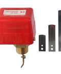 Flow Switch For Water Systems With Paddle Type Sensor Three Quarters Inch Thread AC 250V Flow Sensor Switch Auto Activation When Flow Exceeds Set Point Easy Install No Brainer Stable And Adjustable Flow Control, featuring brass components and adjustable paddles.