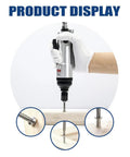 Heavy Duty T10 Security Torx Bits Built Tough As Nails S2 Steel Magnetic Screwdriver Tips shown in use on a wooden surface.