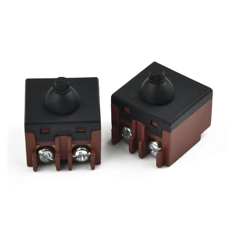 Two Pack Angle Grinder Switch Replacement Push Button Switch For Angle Grinder 100 Polisher Power Tools Parts And Accessories Durable Easy Install Fits Most Models Replacement Kit