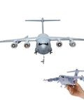 Ready To Fly RC Plane For Beginners 2 Channel 2.4GHz Remote Control Airplane With Gyro Stabilization in flight with hand holding model