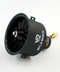 64mm 12 Blade EDF Ducted Fan With 4S 2840-KV3200 Brushless Outrunner Motor for RC Jet Aircraft with CNC Laser Spinner Finish