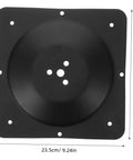 Heavy Duty Black Steel Mounting Bracket, 23.5cm size, for securing wobbly furniture, part of Rock Solid Table Leg Fixator Plates.