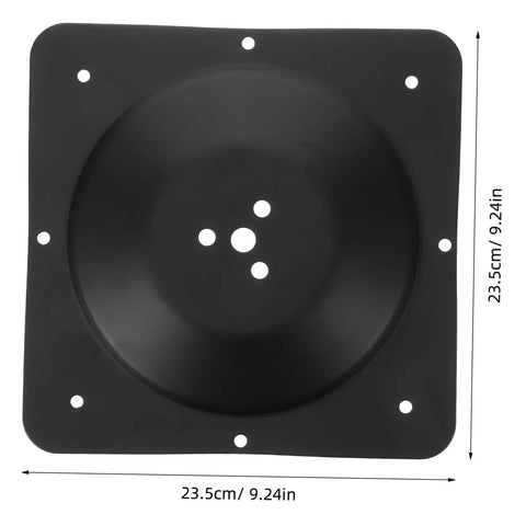 Heavy Duty Black Steel Mounting Bracket, 23.5cm size, for securing wobbly furniture, part of Rock Solid Table Leg Fixator Plates.