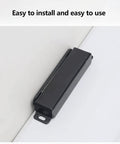 Push To Open Magnetic Cabinet Latch Kit 2 Pack No Fuss Easy Install Door And Drawer Catch With Spring Plunger mounted on cabinet door