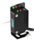 Square Laser Photoelectric Sensor With Diffuse Reflection Visible Spot 0 To 30 Cm Sensing Range NPN PNP 10 To 30 V DC 3 Wire NO Output