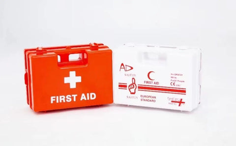 Heavy Duty Wall Mounted First Aid Kit Boss Grade for Worksites and Offices, All in One Portable Emergency Medical Box, 25 Person Industrial Cabinet