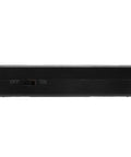 Solid 7800mAh UPS Power Supply For Router And Modem Backups view showing power switch on side, sleek black design.