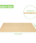 Baltic birch plywood sheets, unfinished, 16x12 in, 1/16 in thick, front view, 12 pcs.