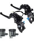 Seven Eighths Inch Universal CNC Hydraulic Brake Clutch Master Cylinder Kit With Adjustable Lever And Reservoir for motorcycle handlebars