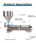 Badass Heavy Duty Stainless Steel Pneumatic Filling Machine For Cream And Thick Paste, detailed view with big hopper and control knobs.