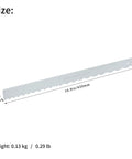 Dimensions and thickness of Guitar Neck Notched Straight Edge 4mm Thick Luthier Repair Tool for 25.5 Inch F Scale and 24.75 Inch G Scale