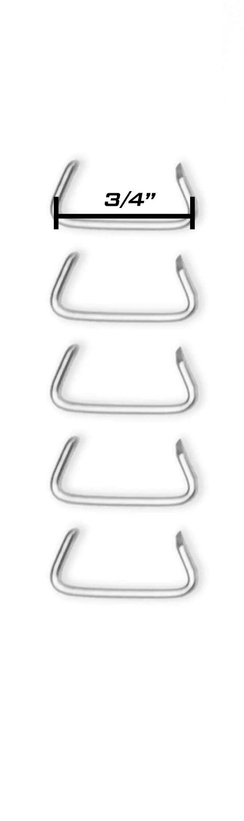 3/4 inch galvanized steel hog rings from Hog Ring Pliers Kit With 1000 Pack Of Three Quarter Inch Galvanized Steel Hog Rings For Cages.