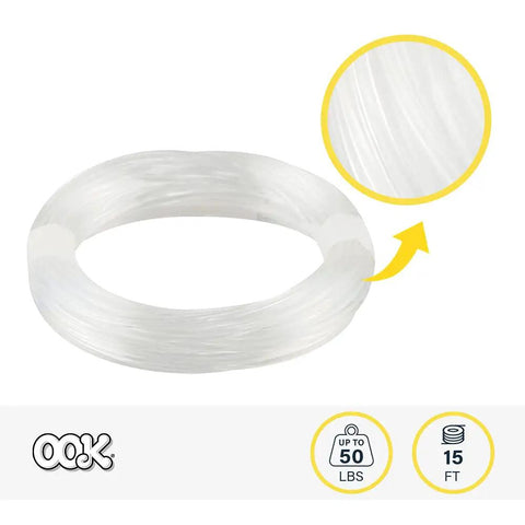 15 Ft Invisible Hanging Wire With 50 Lb Capacity Self Tying Wire For Picture Hanging Planters And Lightweight Decor