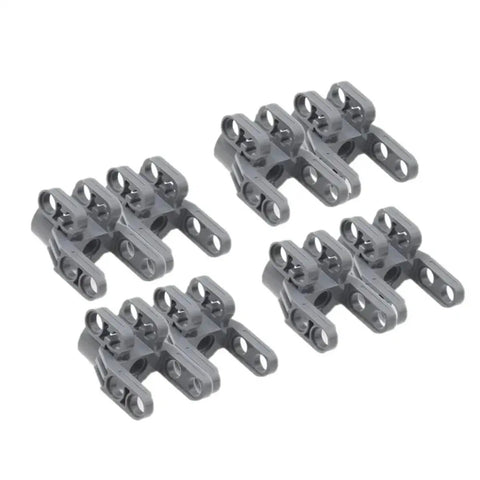 Connectors from 16-Piece Pneumatic Tech Parts Kit With Linear Actuator And Hydraulic Pump, Push Rods And Connectors For MOC Robots And Car DIY Engineering Projects