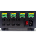 Beefy 8 Channel Microscope LED Driver With Dimming Switch 24V DC For Machine Vision And Stereo Microscopes PCB Inspection And Laboratory Lighting Systems Ideal For Research Labs And Manufacturing Quality Control front view with 8 ports