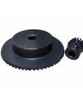 Modulus Bevel Gear Set 1.5 2 3 M 13T To 26T 15 To 45 Teeth 45 Steel Mechanical Power Transmission Gear, two black gears