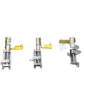Compact Two Phase Four Wire Mini Linear Actuator With Planetary Gearbox Ball Bearing Screw 8Mm 12Mm Stroke Stepper Motor Kit showing three angles.