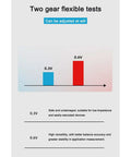 10KHz Digital Tweezers Multimeter for SMD Components, voltage settings 0.3V and 0.6V comparison graph