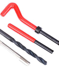 M8x1.25 Stainless Steel Thread Repair Kit For Automotive And HVAC Systems Restores Damaged Female Threads In Aluminum And Other Metals With True Precision And Built Tough Durability For Industrial Machinery High Voltage Gear And Microwave Equipment, tap and drill