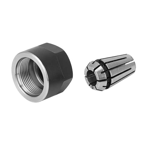 Premium ER11 Chuck Collets And Nuts Kit For CNC Milling Machines, spring steel nut and collet for precision machining.