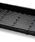 1020 Plant Trays Without Holes 10 Pack Heavy Duty Reusable Seed Starting Tray For Microgreens And Hydroponics shown from top angle