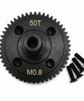 Hard Steel Center Differential Spur Gear 50T 0.8M 32P Black For Hoss 4x4 Stampede 4x4 Ford F 150 4x4 Rc Car 6842X Built Tough