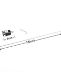 Dual Band NMO 20 Inch Mobile Antenna With 13 Ft RG58 Cable For 144 To 430 MHz, 100W, L Shape Mount Bracket kit parts
