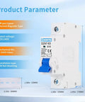 10 Amp Miniature 1 Pole Circuit Breaker Pack Of 2 With DIN Rail Mount For 120V And 240V AC Protection Ideal For Solar Panels RV Power Center And Home Electrical Systems With Fast Instant Trip Technology, white thermal magnetic breaker