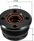 Top Pick Heavy Duty Pre-Sealed Trim Cylinder End Cap Repair Kit Fits Dp Sp Dpx Servo Systems 39.4 Mm Seal Upgrade Tool For Quick Leak Fixes And Reliable Maintenance On Big Rig Machinery Gear black 39.4mm end cap repair kit with 0.63in seal and 1.77in body