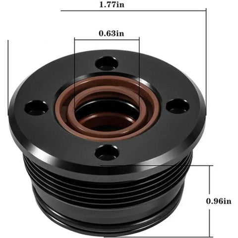 Top Pick Heavy Duty Pre-Sealed Trim Cylinder End Cap Repair Kit Fits Dp Sp Dpx Servo Systems 39.4 Mm Seal Upgrade Tool For Quick Leak Fixes And Reliable Maintenance On Big Rig Machinery Gear black 39.4mm end cap repair kit with 0.63in seal and 1.77in body