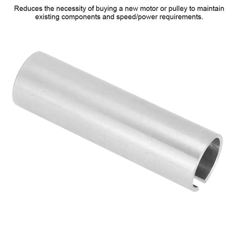 Premium Crank Shaft Sleeve Adapter Fits 3/4 Inch To 7/8 Inch Diameter Gas Engine Pulley Gear Box Conversion With 3/16 Step Key silver steel sleeve