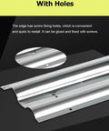 3.3 Foot Stainless Steel Wire Guard Raceway Cord Cover Cable Management Hider Protector With Screws in silver with edge holes