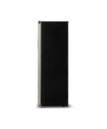 Spacious Upright Freezer Deep Freeze 11 Cubic Feet Stainless Steel Cabinet side view showing sleek black exterior design.