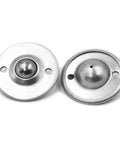 Top Notch Carbon Steel Ball Casters 1 Inch Diameter Heavy Duty 10 Pack Flange Roller Wheels With 5mm Mounting Holes for industrial use