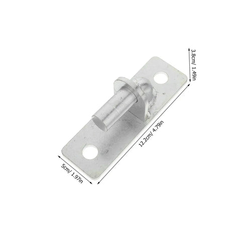 Badass 4 Pcs Wall Mount Gate Hinges For Fence Posts Rock Solid Heavy Duty Silver Metal 12.7Mm Hole for outdoor use
