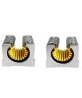Two Pack 12mm Linear Bearing Sliders For 12mm Rails, Aluminum Alloy And Engineering Plastic, Waterproof, Rust Proof, Dust Proof