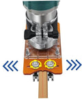 2 In 1 Mortise And Tenon Jig For Woodworking Router Projects Pro Grade Aluminum Alloy Construction with router attached