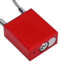 Lockout Tagout Cable Lock With Quick One Way Locking For Instant Isolation Industrial Safety Padlock With Two Keys