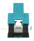 Front view of 2 hole paper punch with adjustable 70mm or 80mm spacing and 6mm hole, punches 70 sheets.