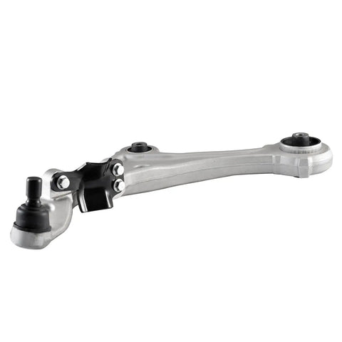 Front Lower Control Arms Set For Nissan Murano 2009 2014 With Ball Joints And Bushings, angled view of aluminum arm