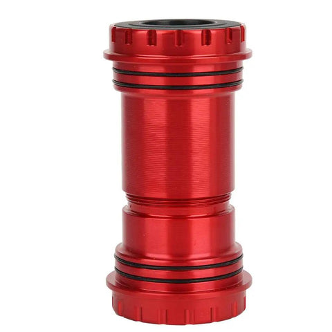 Screw In Threaded BB30 Bottom Bracket For 24 By 24mm Cranksets With 42mm Frame Shell Red Alloy Construction Durable Aluminum Easy Install Stable Performance High Reliability For Road And Mountain Bikes