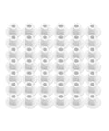 500 Pieces Plastic Hole Plugs Set For Three Sixteenth Inch Holes White Round Button Caps For Cabinets Cupboards And Shelves Screw Caps
