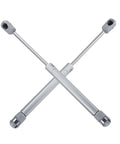 2 Pack Gas Stay Hinges For Cabinet Doors Soft Close Zinc Alloy Cupboard Hinges shown crossed on white background