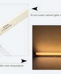 Four Pack 16.5 Inch F10T5/830 Fluorescent Bulb Replacement For Jasco 10W 3000K Warm White Under Cabinet And Counter Lights, showing illuminated bulb.