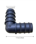 Large Size 10 Piece Drip Irrigation Barbed Elbow Fittings Kit For 1 Inch Tubing 25mm OD 0.75 Inch ID Easy Install Leak Free Connectors
