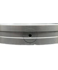 Heavy Duty Slewing Ring Cross Roller Bearing 35mm Id 95mm Od 15mm Section, close-up showing steel construction and bolt hole.